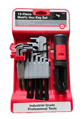 80925 Jobsmart 13-piece Metric Hex Key Allen Wrench Set - Black Finish