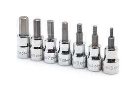 Js10023 Jobsmart 7 Pcs. Hex Bit Socket Set Metric Chrome Vanadium Steel