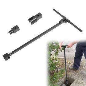 Katywixu 739768732921 3-in-1 Adjustable 2 Inch Main Valve Key With 1 Curb
