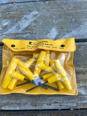 Kw-7a Kennametal Tee Wrench Set