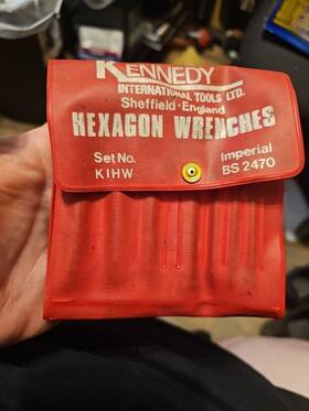 Ken-601-2970k Kennedy 9 Piece Metric Hexagon Allen L-key Wrench Set No. Kihw Imperial Bs 2470