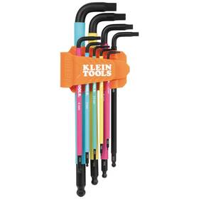 Bls9m Klein Tools 092644330605 9-piece Metric Ball End Hex Key Caddy Set Color-coded L Style Extra-l