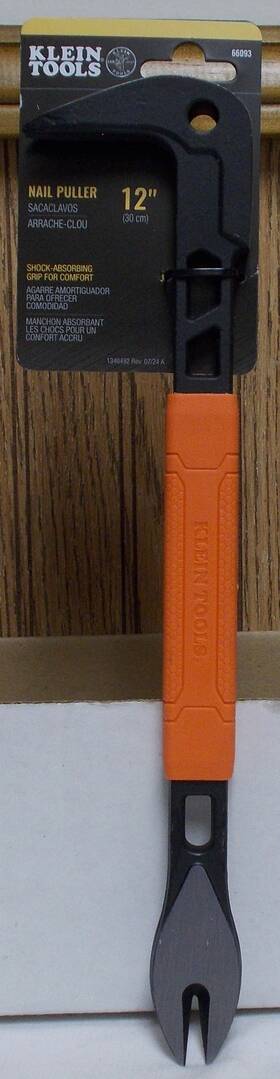 Klein Tools 092644660931 66093 Nail Puller With Integrated Dimpler 12-inch