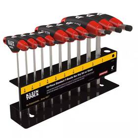 Klein Tools 445056653658 Journeyman Sae T-handle Set With Stand 10-piece