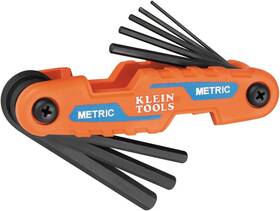 70540m Klein Tools Compact Folding Hex Key Set 8-key Metric Sizes 1.5mm To 8mm