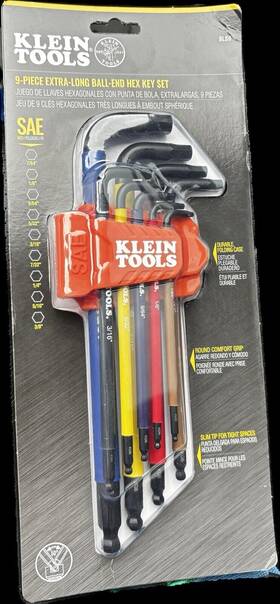 Bls9 Klein Tools Extra Long Ball End Hex Key Set