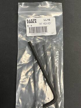 Ll16 Klein Tools 1/4 Inch Hex Wrench Usa 5 Pack