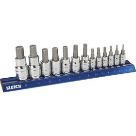 2924362 Klutch Metric Hex Bit Socket Set 13-pc