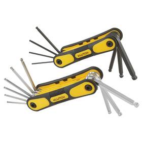5363142 Klutch 16-pc. Folding Ball Hex Key Set Sae/metric