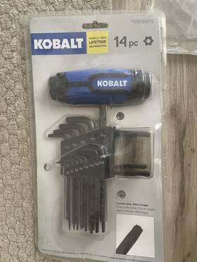 0856859 Kobalt 14-piece T-grip Star Key Set