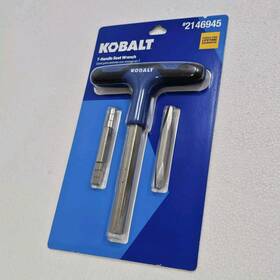 2146945 Kobalt New Large T-handle Seat Wrench Heavy Duty 6 Step Bit Tapered Faucet Nib
