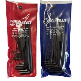 221073 Kobalt 40 Piece Metric And Sae Hex Key With Plastic Sleeves