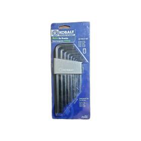 25490 Kobalt 10 Piece Metric Hex / Allen Wrench Set # - New