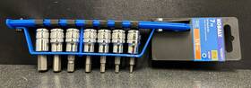 53363 Kobalt New 7 Piece Bit Socket Set 3/8 Inch Drive Metric Free Shipping