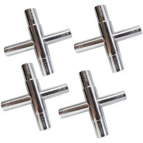 Aghaa00069-4-fba Koyzsen 4 Way Sillcock Key 1/4 Inch 5/16 9/32 11/32 - Faucet Pack Silvery