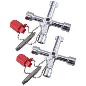 Bghaa00061-yinse2 Koyzsen 4 Way Sillcock Key Set Equipped With Bits Multi Functional Water Cross