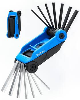 01055026 Kraftek Toolant 14pcs Folding Allen Wrenches Sets Metric And