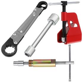 Fl-lanties-2004 Lanties 4 Pcs Angle Stop Wrench Kit Plumbing Tool Olive Ring Grey