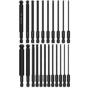 643651 Lattook Ball End Hex Head Allen Wrench One Size 22pcs Metric And Sae Bits