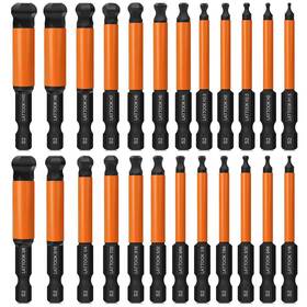 Ltk-gj3 Lattook Ball End Hex Head Allen Wrench Drill Bit Set 24pcs 2.5 Inch Metric And Sa Ltk-gj3 Lattook Ball End Hex Head Allen Wrench Drill Bit Set 24pcs 2.5 Inch Metric And Sa