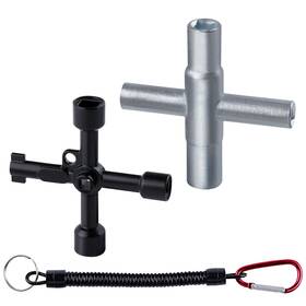 7gd1869-fba Leontool 2pcs 4 Way Sillcock Key Set Utilities Multi-functional Water Steel Si
