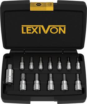 Lx-141 Lexivon Hex Bit Socket Set Premium S2 Alloy Steel 13-piece Metric 2mm - 14mm