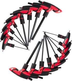 Lichamp 445008815899 Tee Handle Allen Wrench Set Sae Metric 16 Pieces Heavyduty Excellent