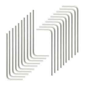 Gaoc-0552 Litoexpe 20 Pcs 1.5mm Hex Key Wrench 1/16 Inch L Shape Allen Chrome Vana