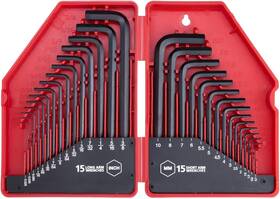 Bs20 Longhai 445045535569 Rvogjp 30-piece Premium Hex Key Allen Wrench Set Sae And Metric Assortment L S