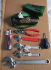 Lot Duty Force Heavy 2 Pliers Wrenches 4 " - Screw 7 Drivers Crescents "task