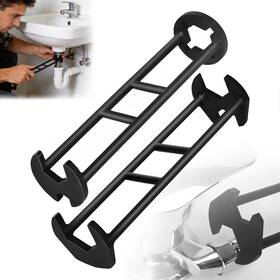 254136 Louceng 2 Pcs Multifunctional Sink Wrench Faucet Tool Plumbing