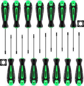 Lozagu 445023153181 14pcs Mini Hex Screwdriver Set Metric 0.9mm-3mm Sae 0.035 Inch -1/8 Allen Wren