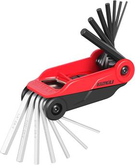 Lozagu 726084019881 14pcs Folding Allen Wrench Sets Metric And Sae Key Set 2mm 2.5mm