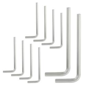 Hao02247-h Luomorgo 10 Pcs 4mm/5/32 Inch Allen Wrench L Shaped Hex Key Heavy Duty Steel