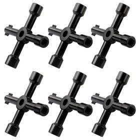 Lwcusnj 671891453857 6pcs Electrical Cabinet Key 4 Way Utilities Panel/square/triangle Cr