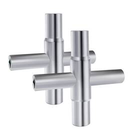 Lyhlya 774829178850 4 Way Sillcock Key Multifunctional Wrench Steel Cross Universal Openi
