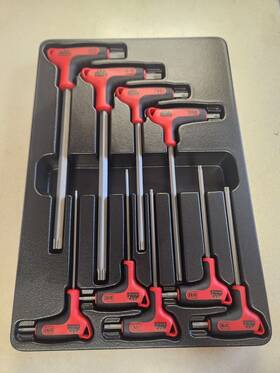 Shkt9rbrt Mac Tools 9 Pc. T Handle Hex Allen Extractor
