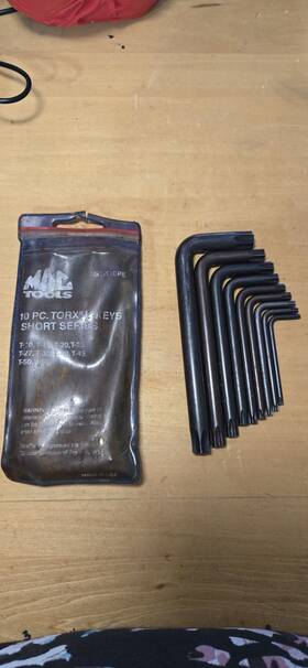 Stk10pa Mac Tools 9-piece Short Arm Torx L-key Set Used Great Condition