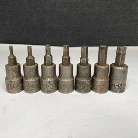 X126hbs Mac Tools Usa 3/8 Inch Drive Sae Hex/allen 7 Piece Set X46hbs - 1/8 -3/8