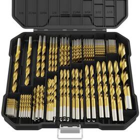 Macxcoip 792282871071 230pcs Titanium Drill Bit Set 135 Degree Tip Hss Kits