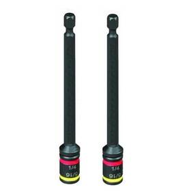 Malco 686046556260 Mshmlc 4 Inch Crhex Cleanable Reversible Magnetic Hex Drivers 1/4 And 5/16 2