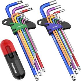B0cc52jm55 Maxpower Allen Wrenches Set 18-piece Metric Ball End Hex Key Torx Star