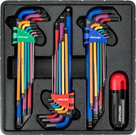 Mxp219 Maxpower Allen Wrenches Sets 27-piece Key Wrench Set Includes Sae 1/6-3/