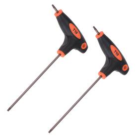 Metallixity 601968083199 2pcs T10 Torx Key T-handle Dual End Wrench Anti Tamper Proof For Repair