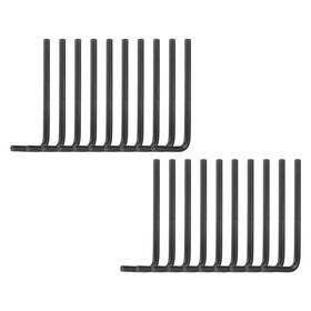 Metallixity 609044611045 20pcs Hex Key Wrench 9/64 Inch Cr-v L-shape Hexagon Sae Wrenches For Repair Black