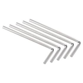 Metallixity 636939785109 5pcs 3/32 Inch Hex Key Wrench L Shaped Cr-v Repairing Tool