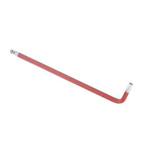 Metallixity 724117084301 L-handle Ball End Hex Key Wrench 6mm Metric S2 Steel L-shape Hexagon Head Red