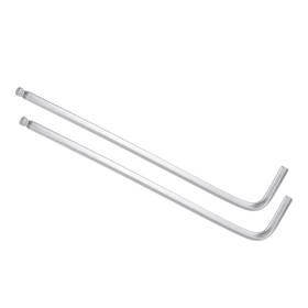 Metallixity 724117084431 2pcs L-handle Ball End Hex Key 3/16 Inch Sae L-shape Wrench Cr-v Steel Hand Tools