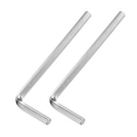 Metallixity 724708102650 2 Pack 3/16 Inch Hex Key Wrench L Shaped Long Arm Cr-v For 3d Printer Kits Repairing