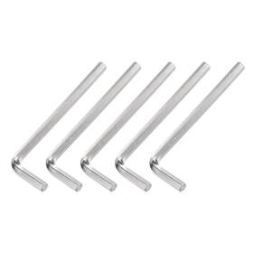 Metallixity 724708102704 5 Pack 4mm Hex Key Wrench L Shaped Long Arm Cr-v